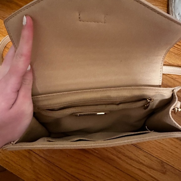 Tan Woven Leather Crossbody Bag - Picture 2 of 3